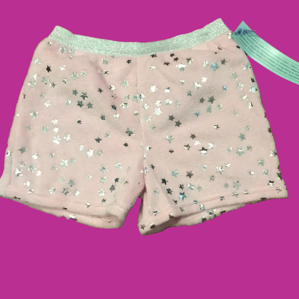 NWT kid’s fuzzy sleep shorts L